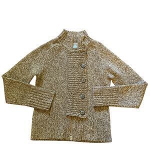 Phosphorus Sweater 100% Lamb’s Wool Brown Knit Sweater Size M